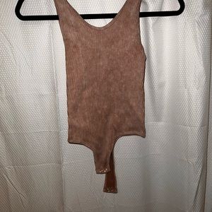 Light brown one piece top
